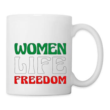 Women Life Freedom - Cute Iranian Women - Mug - white - Right