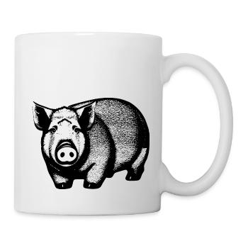 pig sweet pigs pigs animal animals 4 - Mug - white - Right