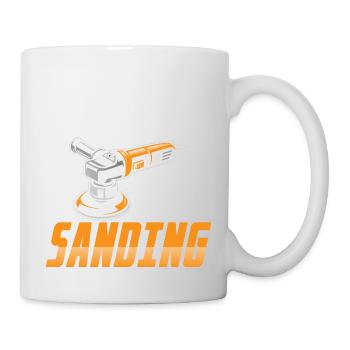 Last Man Sanding Auto Body Technician Painter - Mug blanc - blanc - Droite
