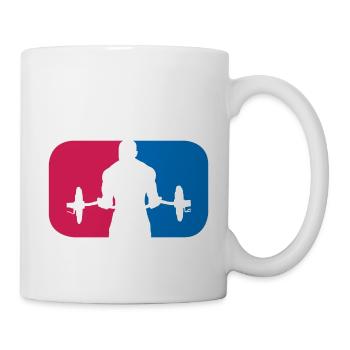 Gym Bodybuilder Fitness Sport lustige Geschenk - Tasse - Weiß - Rechts
