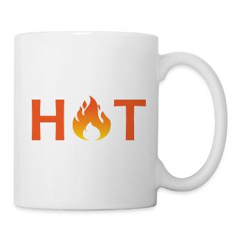 Conception HOT - Mug blanc - blanc - Droite