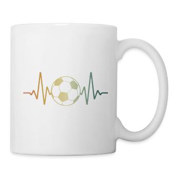 Football Heartbeat Soccer - Mug - white - Right