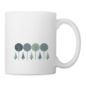 Verschneiter Wald - Tasse - Weiß - Rechts