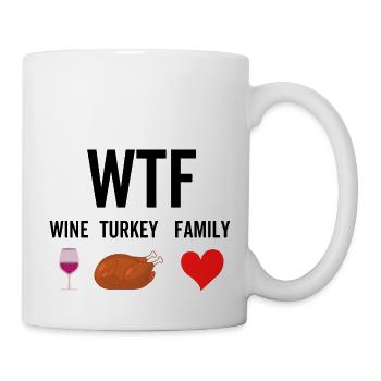 Famille Wine Turkey - Mug blanc - blanc - Droite