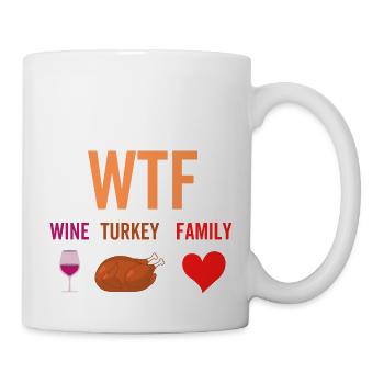 Famille Wine Turkey - Mug blanc - blanc - Droite