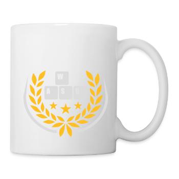 Armoiries de l’étoile WASD - Mug blanc - blanc - Droite