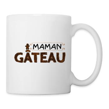 Maman gâteau. - Mug blanc - blanc - Droite