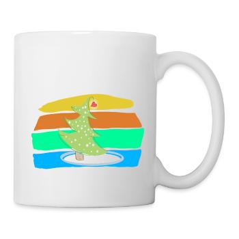 Arbre de Noël - Mug blanc - blanc - Droite