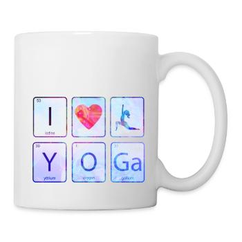 Yoga Meditation Niedlich Lustiger Frieden Zen Liebe cool - Tasse - Weiß - Rechts