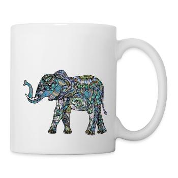 Éléphant - Mug blanc - blanc - Droite