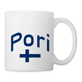 Pori finland flag - Mug - white - Right