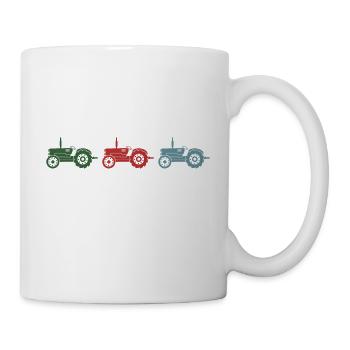 Tracteur « tracteur rétro » Tracteur agricole Bulldog - Mug blanc - blanc - Droite