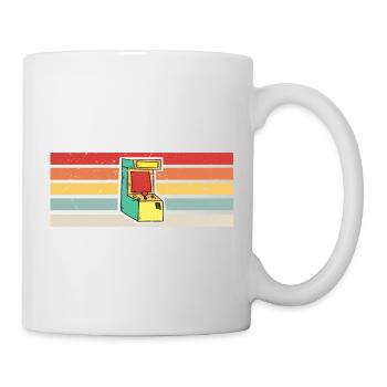 Gamer Vintage Retro | Gaming Arcade - Mug - white - Right