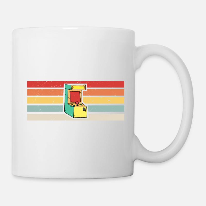 Gamer Vintage Retro | Gaming Arcade - Mug - white