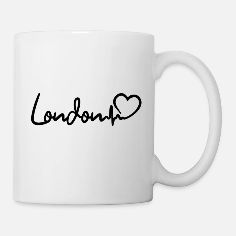Londres Heartbeat - Mug blanc - blanc