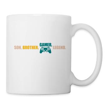 son brother gamer legend - Tasse - Weiß - Rechts