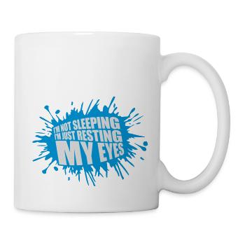 im not sleeping quote - Mug - white - Right