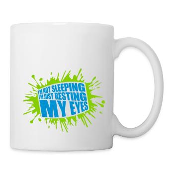 im not sleeping quote - Mug - white - Right