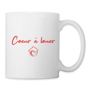 T-shirt humour Coeur à louer - Mug blanc - blanc - Droite