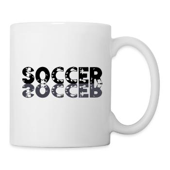 Soccer Fussball - Tasse - Weiß - Rechts