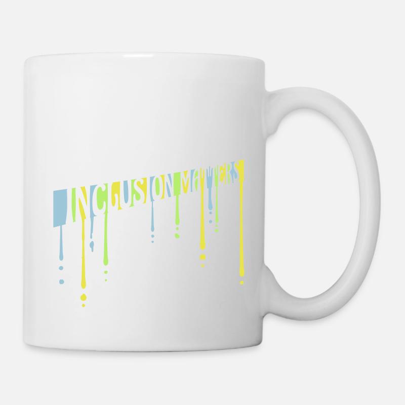 inclusion matters Logo Zitat - Tasse - Weiß