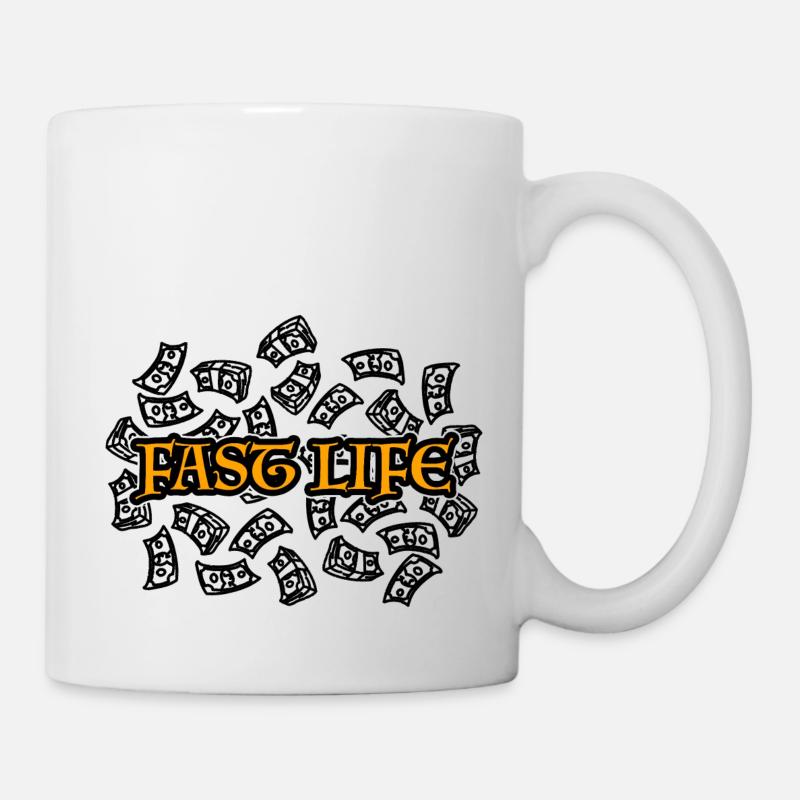 Fast Life - Mug - white