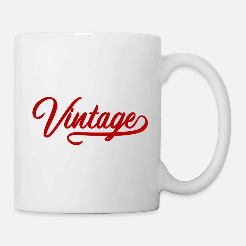 Vintage - Mug blanc - blanc