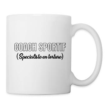 Coach sportif Humour - Mug blanc - blanc - Droite