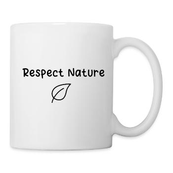 T-shirt Respect nature - Mug blanc - blanc - Droite