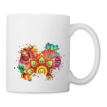 German Spitz Hund Deutscher Spitz - Tasse - Weiß - Rechts