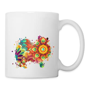 German spitz Deutscher Spitz Hund Hundeliebhaber - Tasse - Weiß - Rechts