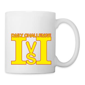 ICH gegen ICH 04 gelbKrot - Tasse - Weiß - Rechts