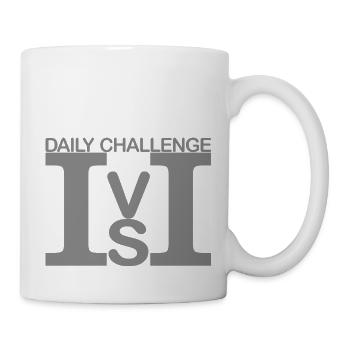 ICH gegen ICH 01grau - Tasse - Weiß - Rechts