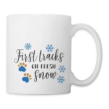 Erste Tracks... - Tasse - Weiß - Rechts