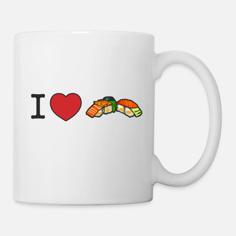 j’adore les sushis - Mug blanc - blanc
