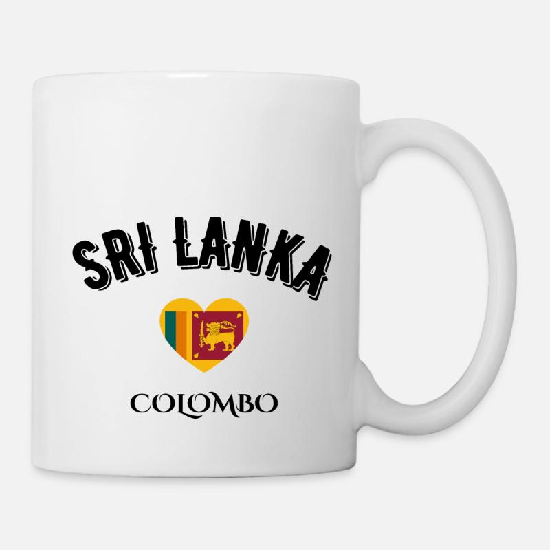 sri lanka colombo - Mug blanc - blanc