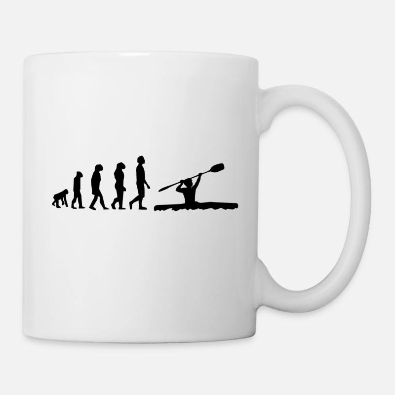 Kajak Evolution - Tasse - Weiß