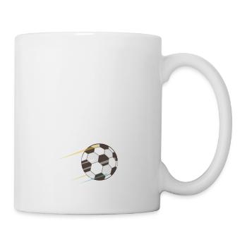 Fußball - Tasse - Weiß - Rechts