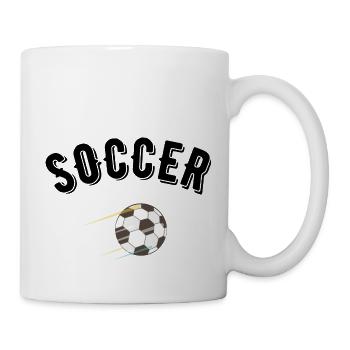 soccer - Mug blanc - blanc - Droite