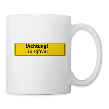 Jungfrau Sex Mann Frau Geschenk Geschenkidee Liebe - Tasse - Weiß - Rechts