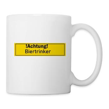 Biertrinker Pilsbier Alkohol Geschenk Geschenkidee - Tasse - Weiß - Rechts