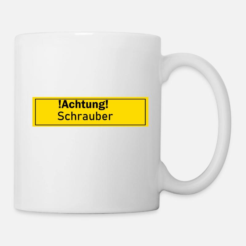 Schrauber Auto Schrauben Geschenk Geschenkidee - Tasse - Weiß