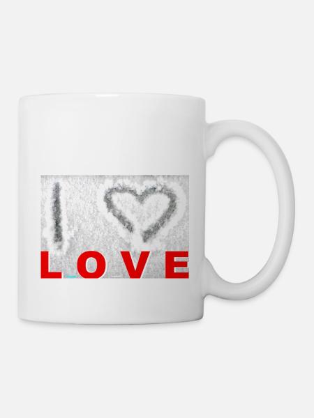 ZoffArt I love LOVE - Tasse - Weiß