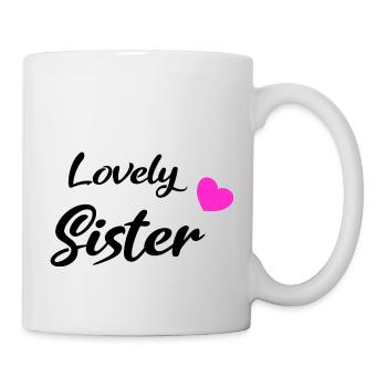 Lovely Sister Black - Tasse - Weiß - Rechts