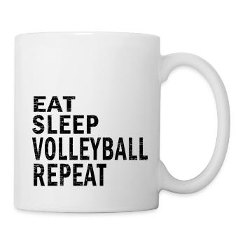 Eat sleep Volleyball repeat for Volleyball lovers - Mug - white - Right