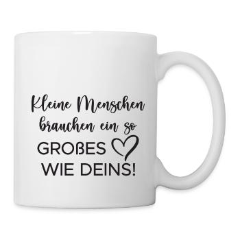 Lehrer Herz - Tasse - Weiß - Rechts