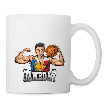 Philippines Filipino Flag Basketball I Gift - Mug - white - Right
