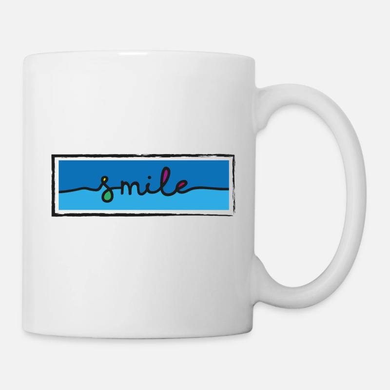 Sourire - Mug blanc - blanc