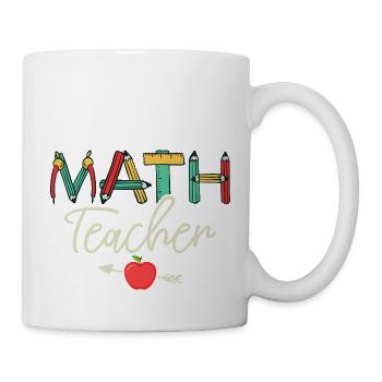 Math Teacher Student School Education - Mug - white - Right