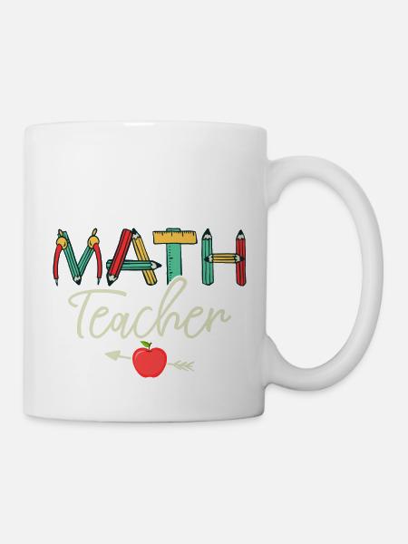 Math Teacher Student School Education - Tasse - Weiß